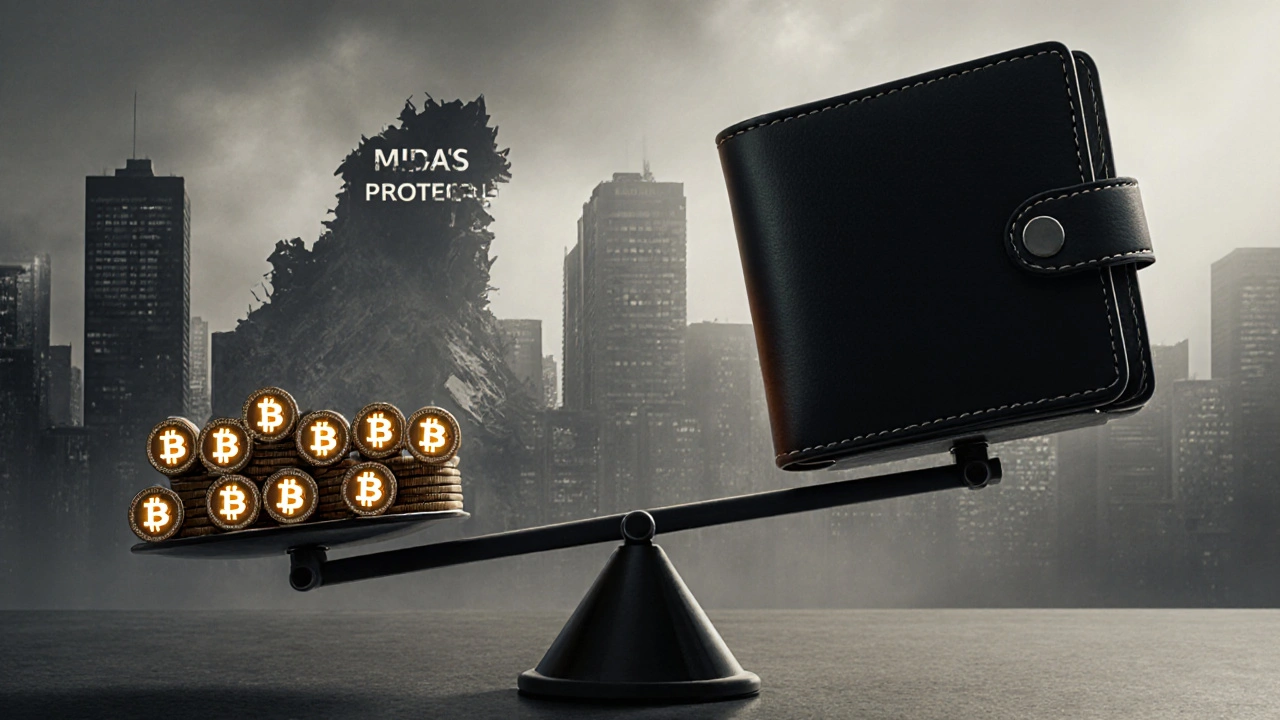 Balançoire symbolisant la répartition des détenteurs : de nombreux petits portefeuilles contre cinq gros whales.