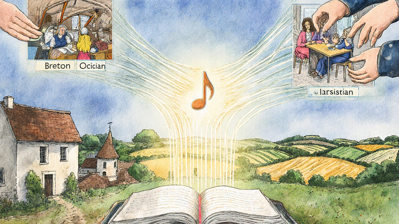 Voix traditionnelles françaises se tissent à travers les générations et les régions.