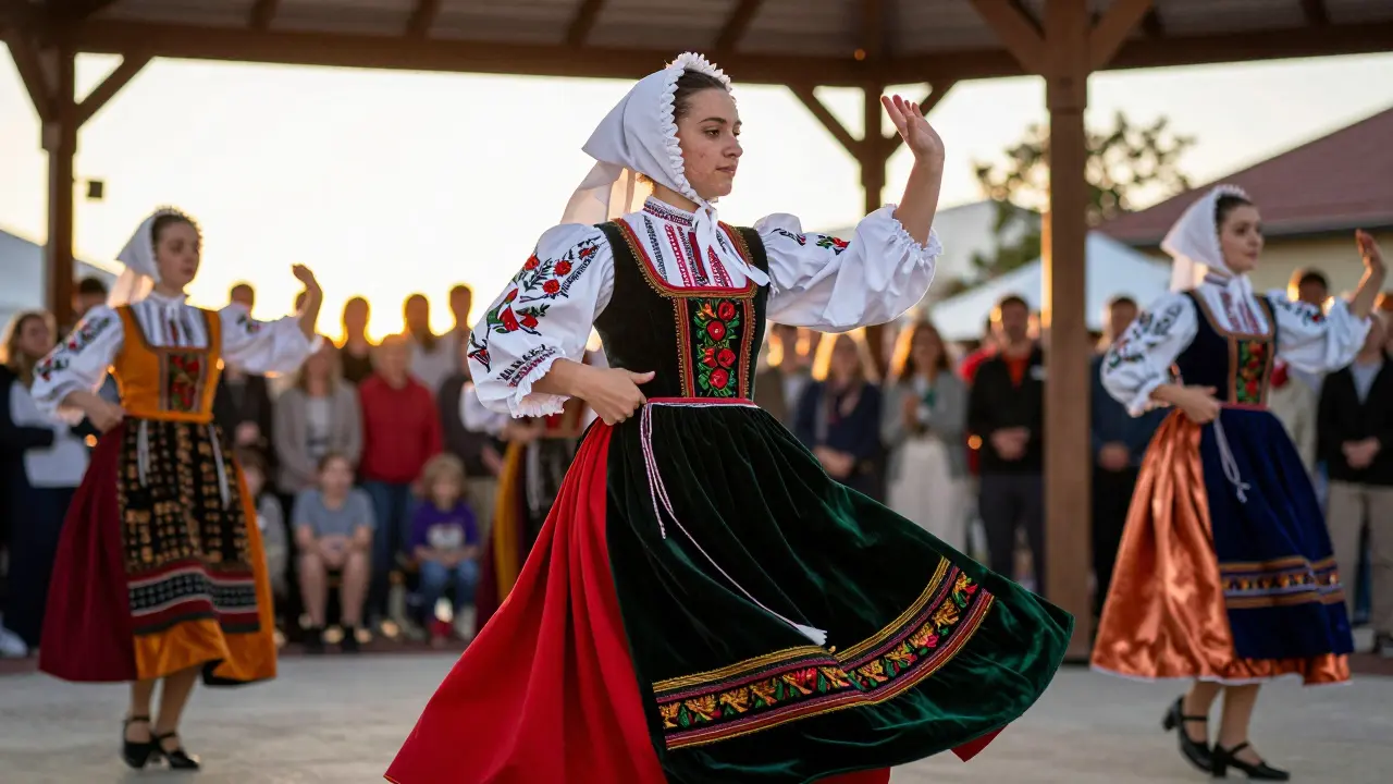 Danseurs folkloriques lors d'une célébration